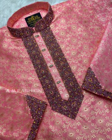 মিষ্টি কালার কাতান পাঞ্জাবি - কোড: LM-701