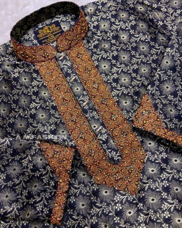 কালো কালার কাতান পাঞ্জাবি - কোড: LM-706