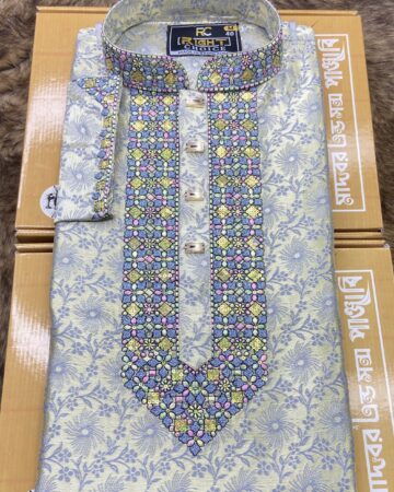 এস কালার কাতান পাঞ্জাবি - কোড: MS-444