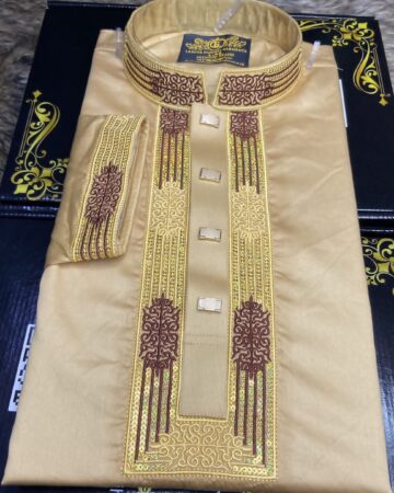 গোল্ডেন কালার সিকোয়েন্স পাঞ্জাবি - কোড: LM-102