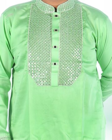 লেমন কালার শাহজাদা পাঞ্জাবি - কোড: LM-608