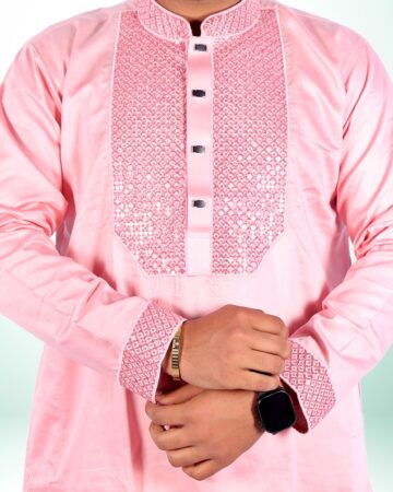 মিষ্টি কালার শাহজাদা পাঞ্জাবি - কোড: LM-605