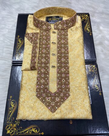 লাক্সারি কাতান পাঞ্জাবি - কোড: MS-210