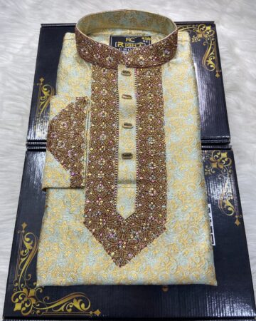 লাক্সারি কাতান পাঞ্জাবি - কোড: MS-220