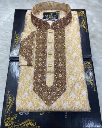 লাক্সারি কাতান পাঞ্জাবি - কোড: MS-230