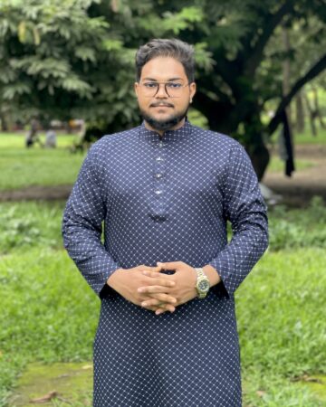 নেভি ব্লু কালার কাইজার প্রিন্ট পাঞ্জাবি - কোড: HG-302