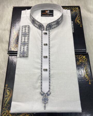  স্পেশাল ধুতি এমব্রয়ডারি পাঞ্জাবী কোড: NB-302