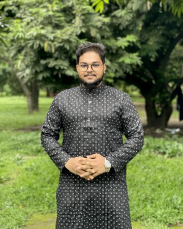 কালো কালার কাইজার প্রিন্ট পাঞ্জাবি - কোড: HG-401