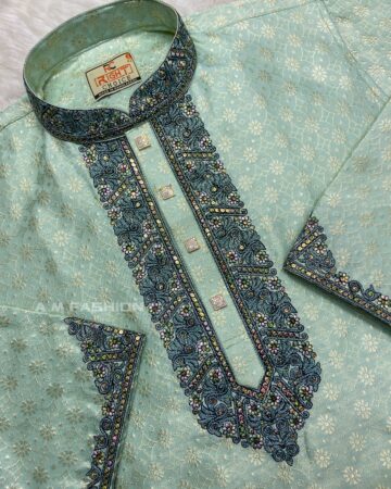 Exclusive Party Panjabi Pista Green - CODE: MS-906