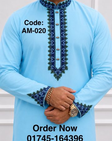  স্পেশাল ধুতি কট এমব্রয়ডারি পাঞ্জাবী কোড: AM-020