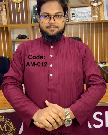 মেরুন কালার পাঞ্জাবি ( Code: AM-012 )